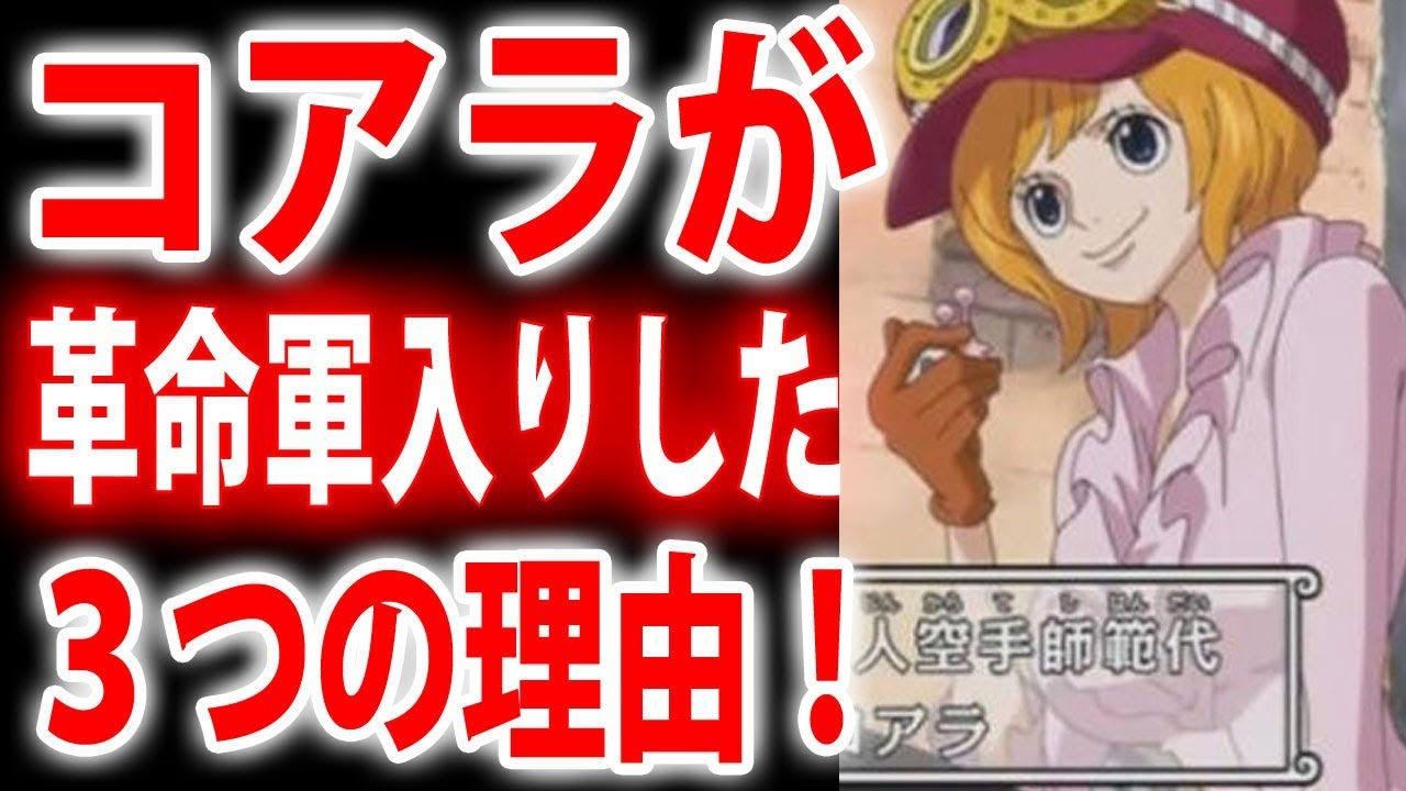 ワンピース コアラが革命軍入りした３つの理由を考察 Youtube