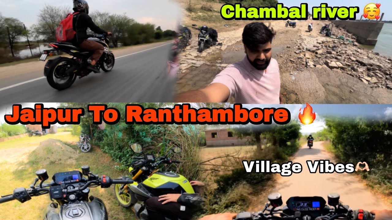 Jaipur to Ranthambore with Rider Veer Ji on pulsar Ns400z and Hornet Cb125 ❤️‍🔥🔥