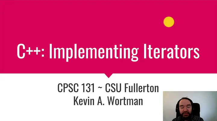 C++: Implementing Iterators