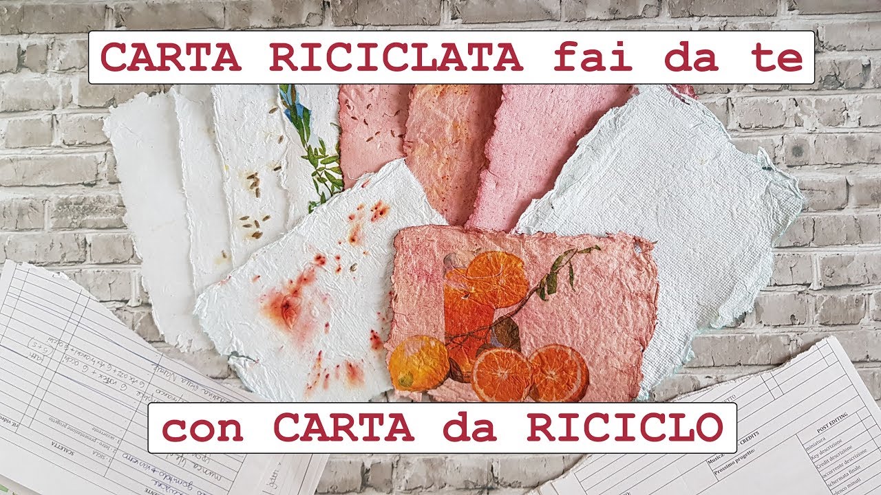 Come Riciclare La Carta Lavoretti Fai Da Te Riciclo Creativo Tutorial 45 Youtube