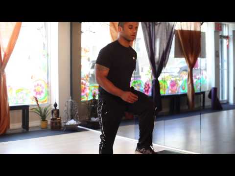 Step-Ups With a Knee Raise : Fit & Healthy Workout