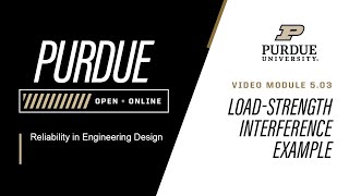 Famous Reliability in Engineering Design | Module 5.3: Load-Strength Interference Example | Purdue Wealth