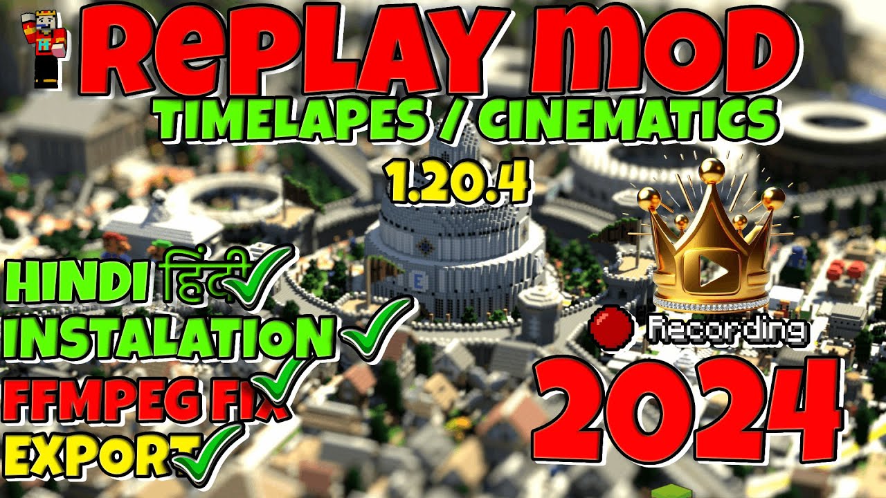 How To Install Minecraft Replay Mod Or cinematic mod 1.20.4 in 2024 ...