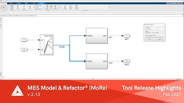 Tool Release | MES Model & Refactor® (MoRe) v.2.13