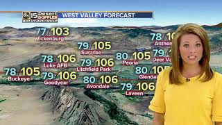 Near-record heat in the Valley Saturday afternoon