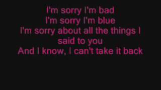 Video thumbnail of "Sorry by Buckcherry lyrics"