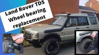 Land rover Discovery 2 TD5 wheel bearing replacement