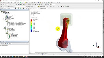 Lesson 14   Transient Structural Analysis in Piston, Connecting Rod and Crankshaft in Ansys