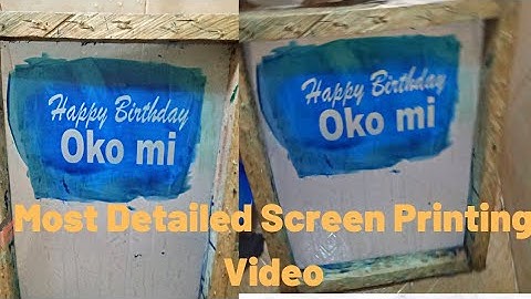 A TO Z STAGES OF SCREEN PRINTING. AFTER THIS  VIDEO EXPOSURE BECOMES EASY.  #screenprinting #craft