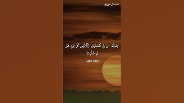 كُلُّ مَنْ عَلَيْها فانٍ وَ يَبْقى‏ وَجْهُ رَبِّكَ🎙القارئ مفيد آل مرزوق