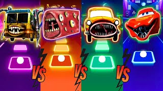 Bus Eater 🆚 Train Eater 🆚 Bus Eater 🆚 McQueen Eater ⚡ Tiles Hop