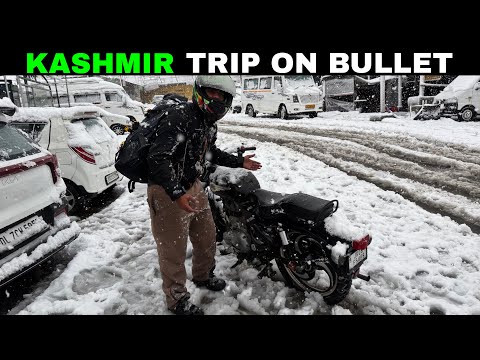 Kashmir Trip on Bullet in Live Snowfall ⛄️ || Mr vishal