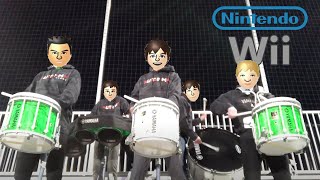 Drumline improvs Nintendo Wii Mii theme.