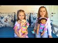 Мисс Кейти и Настя КАК МАМА с куклами Baby Alive Кормят одевают Катают в коляске КУКЛЫ пупсики