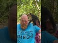Monkey Explores US Tourits's Head, Licks Sweat For a Snack