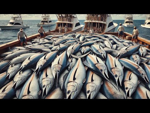 How American Fishermen Use Spears To Catch Millions Of Giant Marlin Fish
