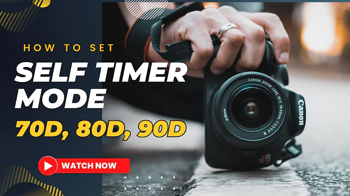 How to Set Self-Timer Mode on Canon 70D, 80D, 60D or 50D, 90D DSLR