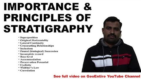 Importance and Principles of Stratigraphy