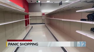 Local customers begin ‘panic buying’ as coronavirus cases rise into holidays