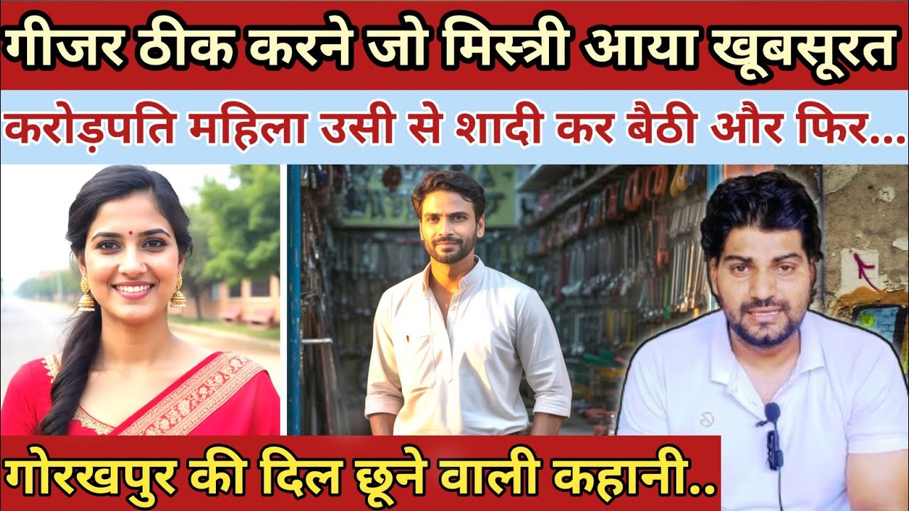 गीजर ठीक करने|| जो मिस्त्री आया खूबसूरत करोड़पति महिला उसी से शादी कर बैठी|| Heart Touching Story 