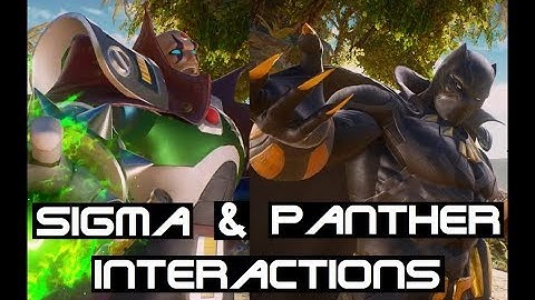 Sigma & Black Panther Interactions on Select Screen | Marvel Vs Capcom Infinite