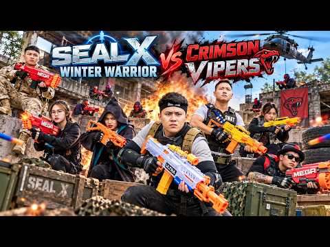 LTT Game Nerf Guns : SEAL X Warrior Nerf Guns Fight The Crimson Vipers Tactical Crime Operation