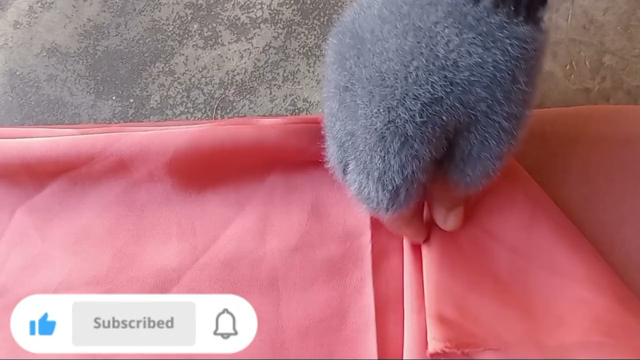 Cutting of Silk dress in beautiful design with Tissue#peach color#trendingvideo #fashion 