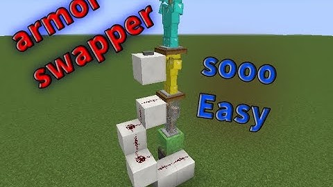 minecraft ** how to make armor swapper