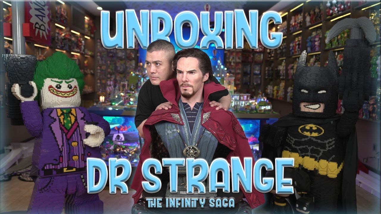 Unboxing Statue Dr Strange The Infinity Saga Lifesize Bust (Queen Studio) di My Happy Place
