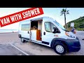 DIY 159WB RAM PROMASTER W/SHOWER & TOILET | Luxurious Campervan Rental with Shower & Toilet Van Tour
