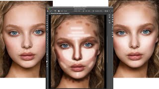 Burn and Dodge in 60 Seconds. Perfect Makeup #Photoshop #Shorts