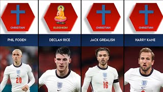 Religion of England Football Players 🏴󠁧󠁢󠁥󠁮󠁧󠁿 Muslim Christian Buddhism ☪️✝️🕉️