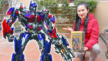 Changcady review ô tô robot Transformers Optimus Prime biến hình - Part 54