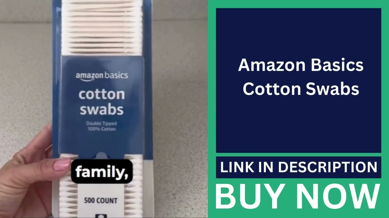 🔗 BUY NOW👈 Amazon Basics 2000 Cotton Swabs – Soft & Gentle!