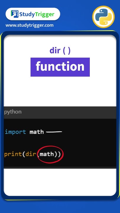Python Trick: Master the dir() Function in 60 Seconds! | StudyTrigger ...