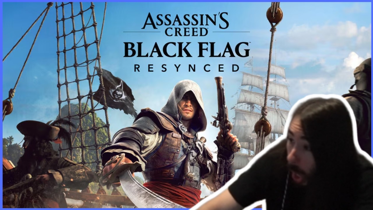 Charlie Reacts To Assassin's Creed Black Flag Resynced Trailer & Much More | MoistCr1TiKaL