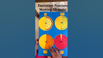 Equivalent fractions working 3D model #3dmodel  #workingmodel  #mathsworkingmodel  #fraction #