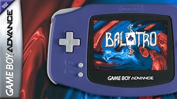 How I Ported Balatro to the GBA