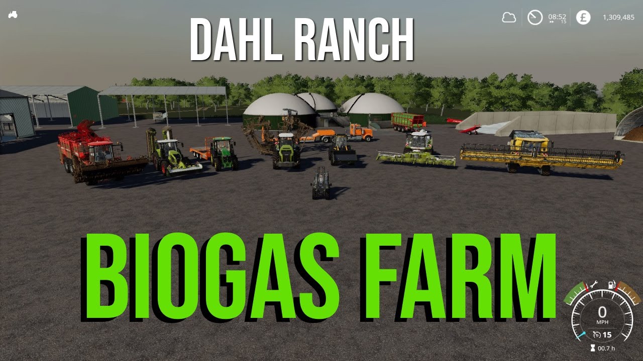 Most Profitable Farm FS19. Biogas Farm Dahl Ranch PS4 YouTube