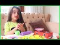 Oyuncak Mutfak Setimiz ve Oyun Hamurları ile Evcilik Oynadık, Mantı Yaptık l Çocuk Videosu