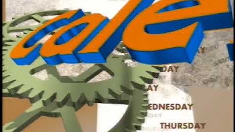 Television Anaum "Calendar" intros (1997 - 1999)