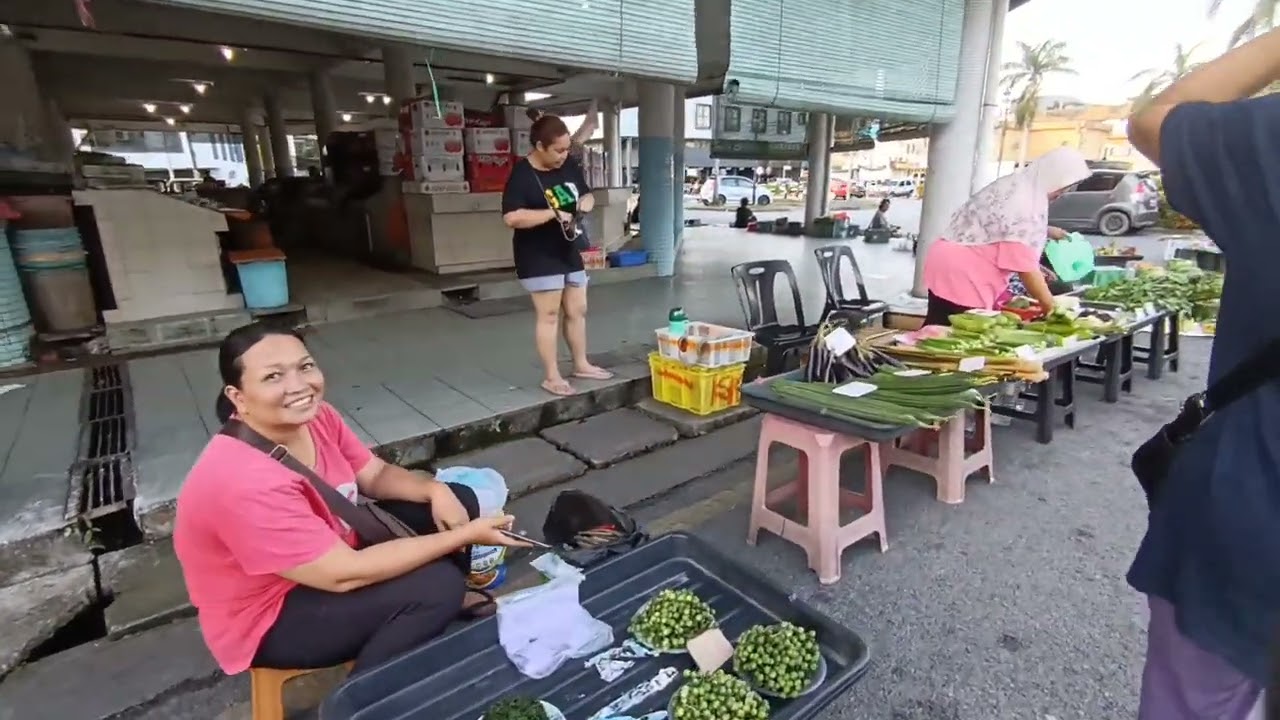 SUASANA PETANG DI TAMU BULAT SRI AMAN//macam2 ada jenis sayuran🤗