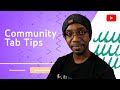 Roberto blake shares tips for using the community tab