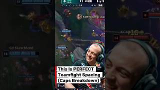 This Is PERFECT Teamfight Spacing (Caps Breakdown)  #leagueoflegends #lec #esports #g2 #caps