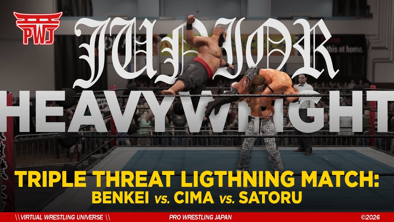 BENKEI vs CIMA vs SATORU | PWJ Jr HEAVYWEIGHT CHAMPIONSHIP - LIGHTNING MATCH
