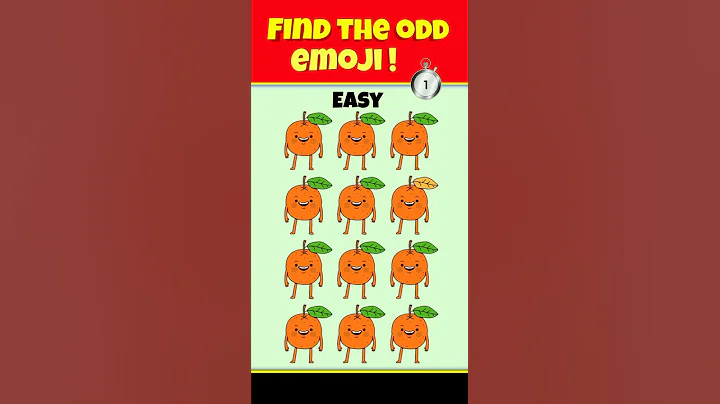 find the odd emoji out ! eye test game #shorts #riddles #paheli
