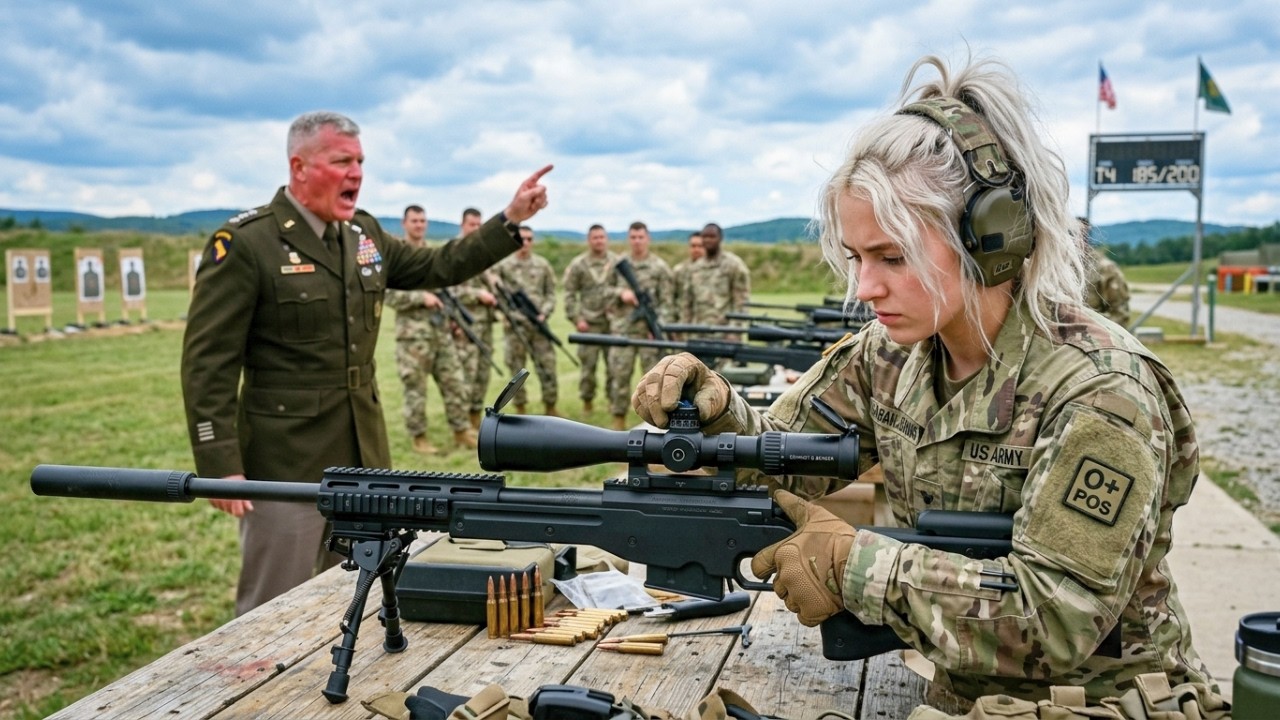 The General Asked, “Any Snipers Here?”—After 13 SEAL Misses, This Woman Hit A 4,000m Target.