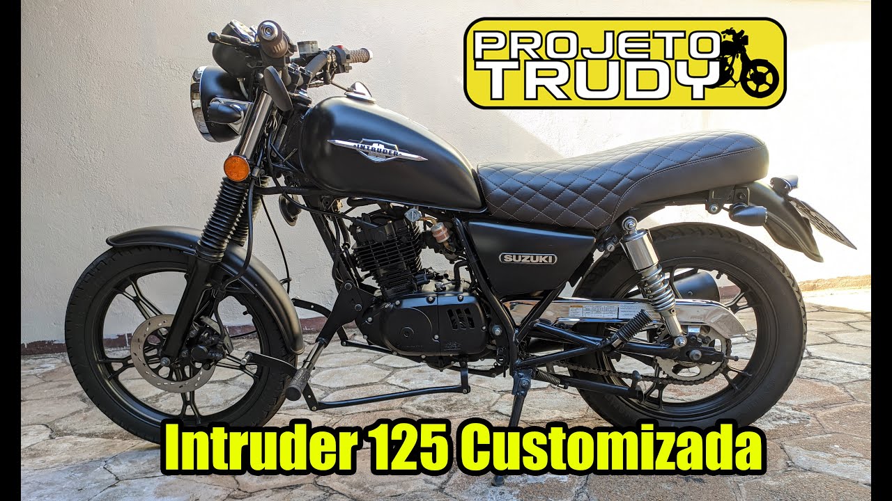 Projeto intruder  Intruder 125 customizada, Intruder 125, Motos