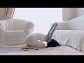 The way to stretch the thigh muscle🕊