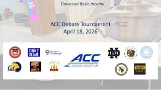 2026 ACC Debate Tournament Round 3 - Wake Forest vs FSU